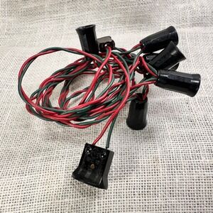 Vtg EPI Christmas String Lights 8.5 Ft Red Green Cord Tested Working Retro Decor